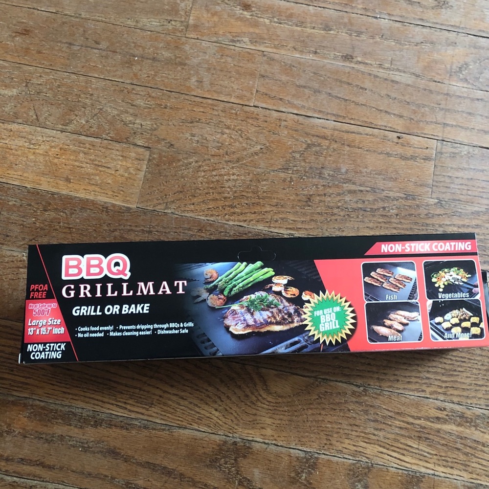 Brand new in box bbq grill mat. 500 deg. Nonstick